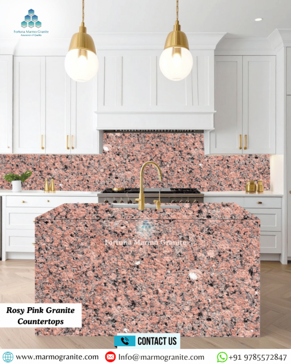 Rosy Pink Granite Countertops