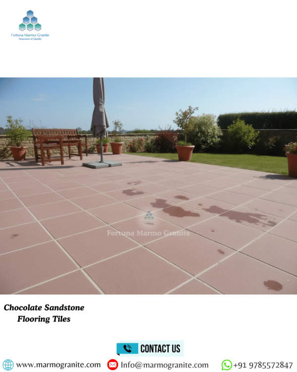 Chocolate Sandstone Flooring Tiles