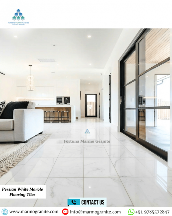 Persian White Marble Flooring Tiles