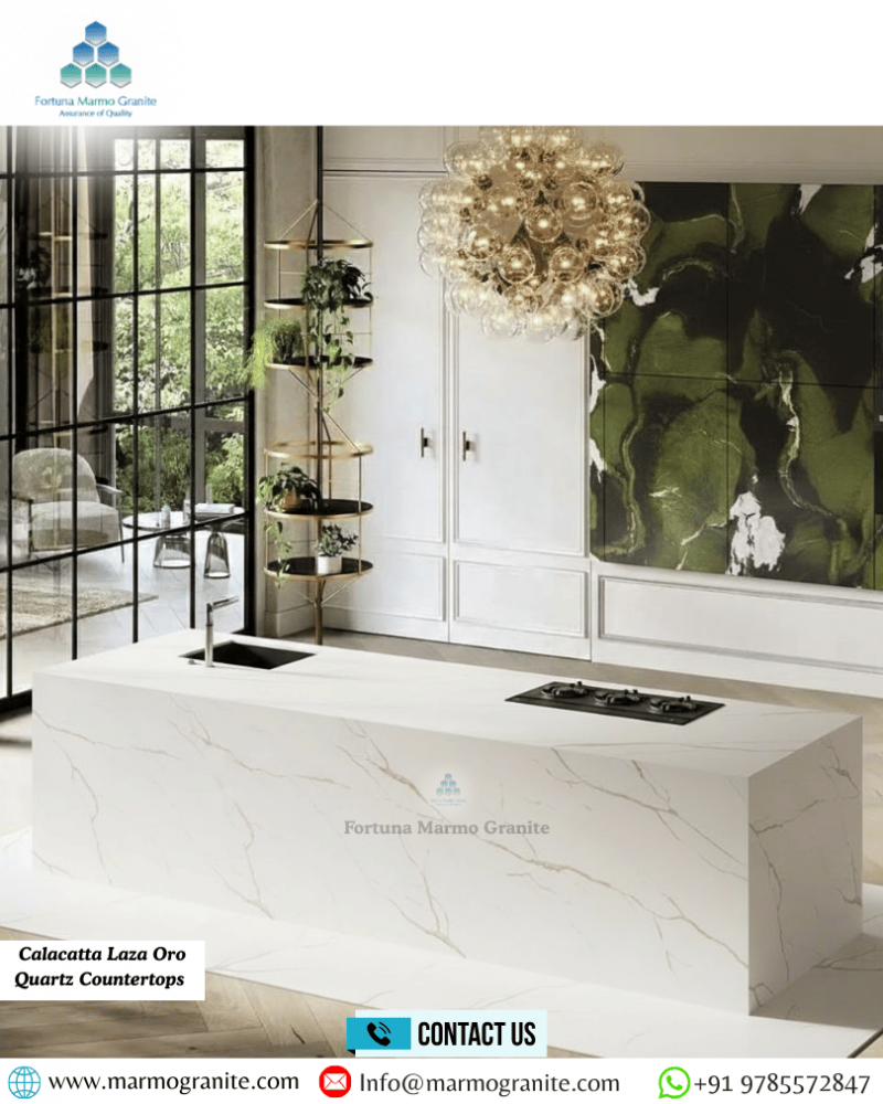Calacatta Laza Oro Quartz Countertops 