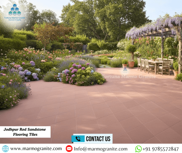 Jodhpur Red Sandstone Flooring Tiles