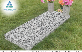 Custom Granite Monuments with Raised Lettering for Distinguished Memorials