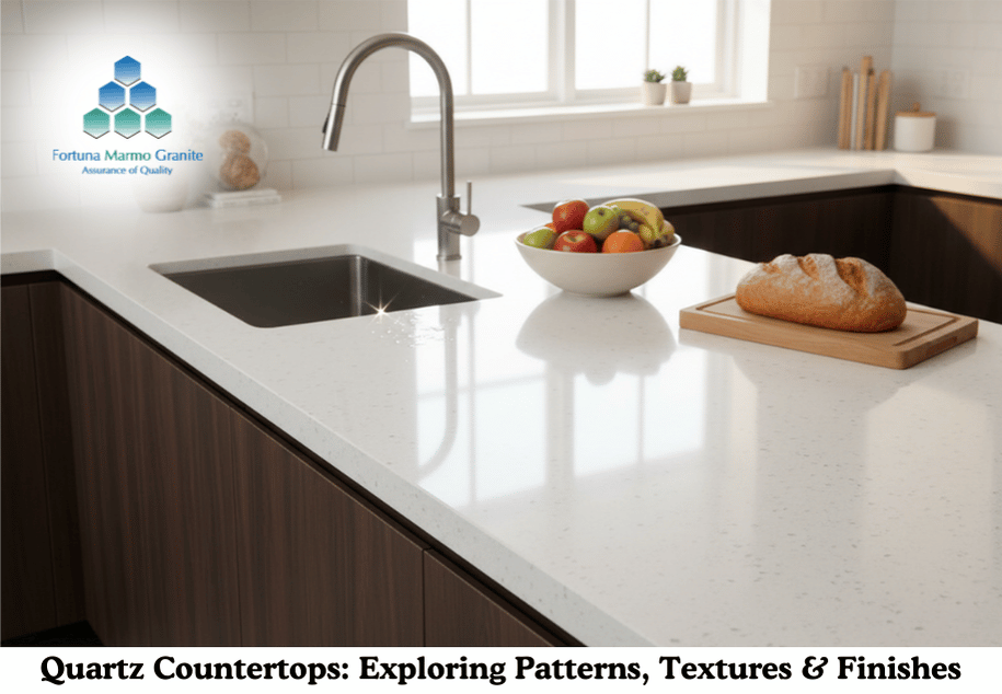 Quartz Countertops: Exploring Patterns, Textures & Finishes