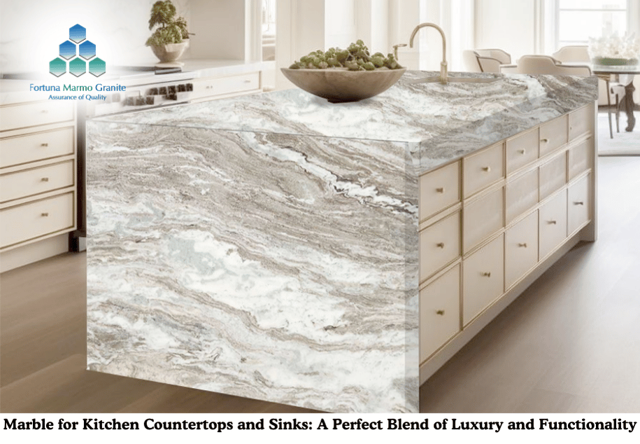 Marble for Kitchen Countertops and Sinks: A Perfect Blend of Luxury and Functionality