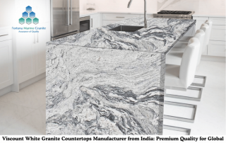 Viscount White Granite Countertops Manufacturer from India: Premium Quality for Global Projects