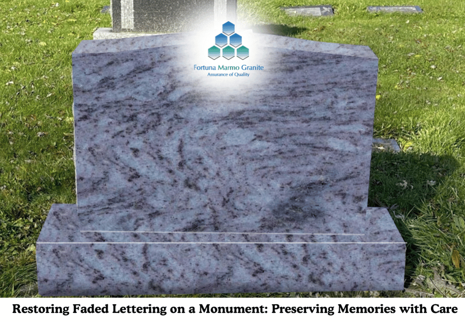 Restoring Faded Lettering on a Monument: Preserving Memories with Care