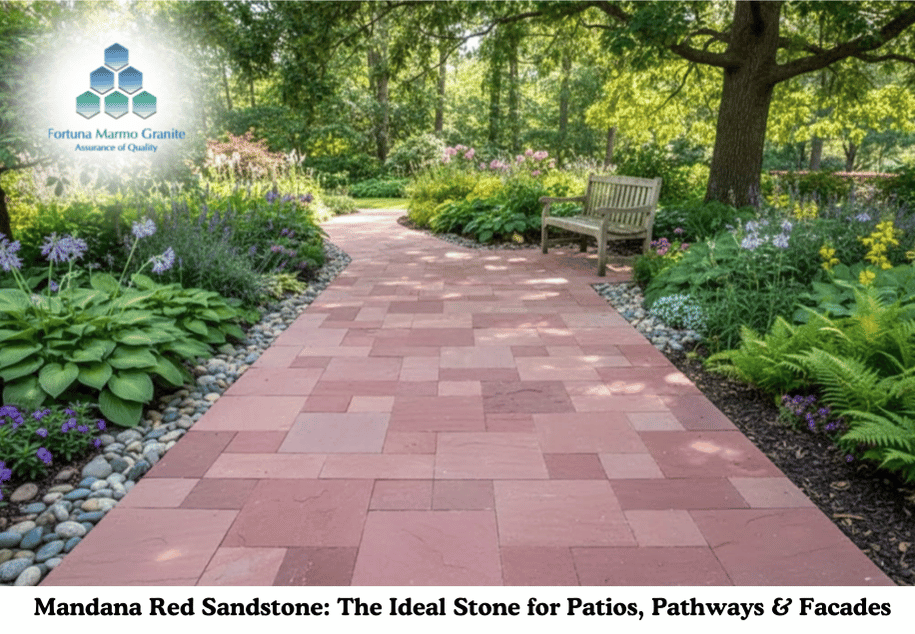 Mandana Red Sandstone: The Ideal Stone for Patios, Pathways & Facades