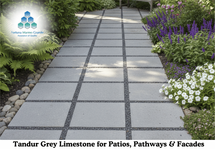Tandur Grey Limestone for Patios, Pathways & Facades