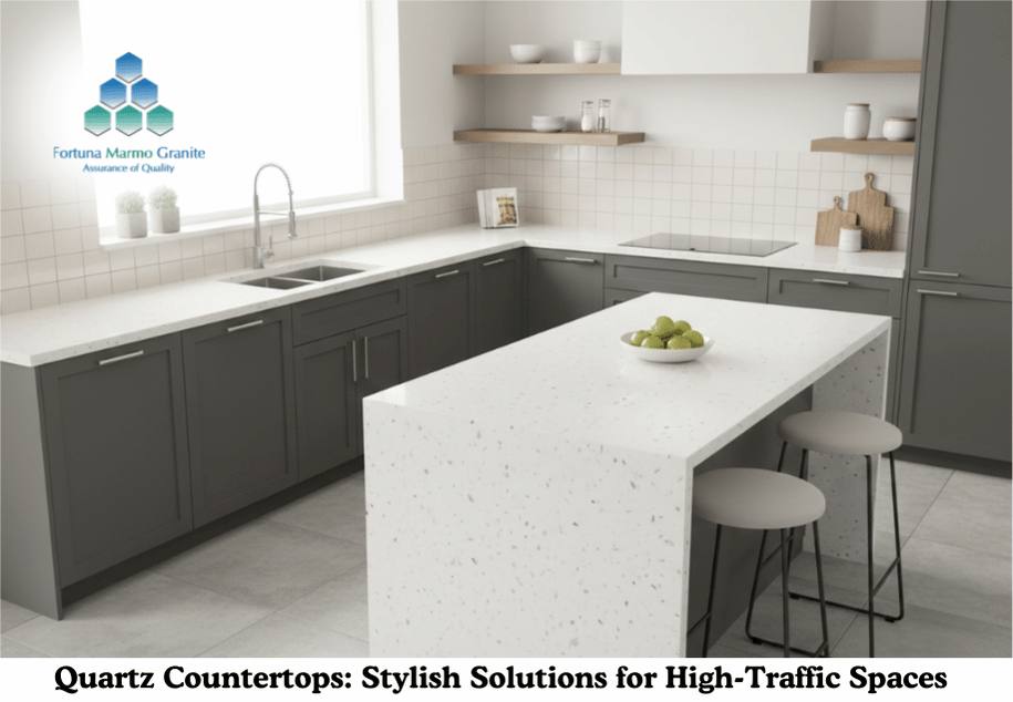 Quartz Countertops: Stylish Solutions for High-Traffic Spaces