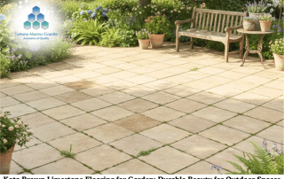 Kota Brown Limestone Flooring for Garden: Durable Beauty for Outdoor Spaces