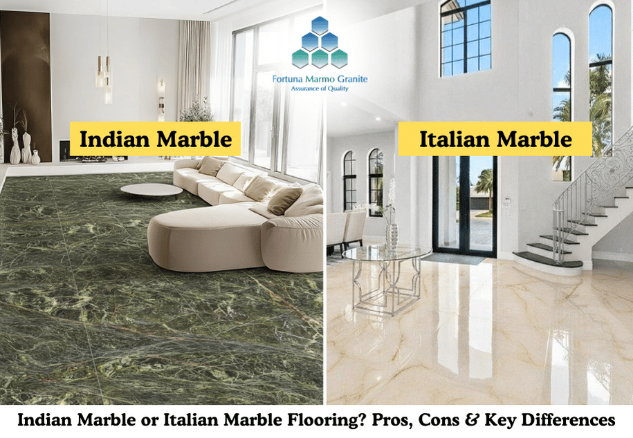 Indian Marble or Italian Marble Flooring? Pros, Cons & Key Differences