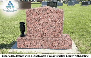 Granite Headstones with a Sandblasted Finish: Timeless Beauty with Lasting Detail