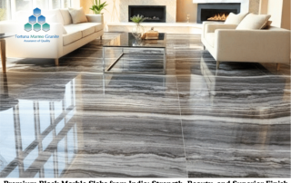Premium Black Marble Slabs from India: Strength, Beauty, and Superior Finish