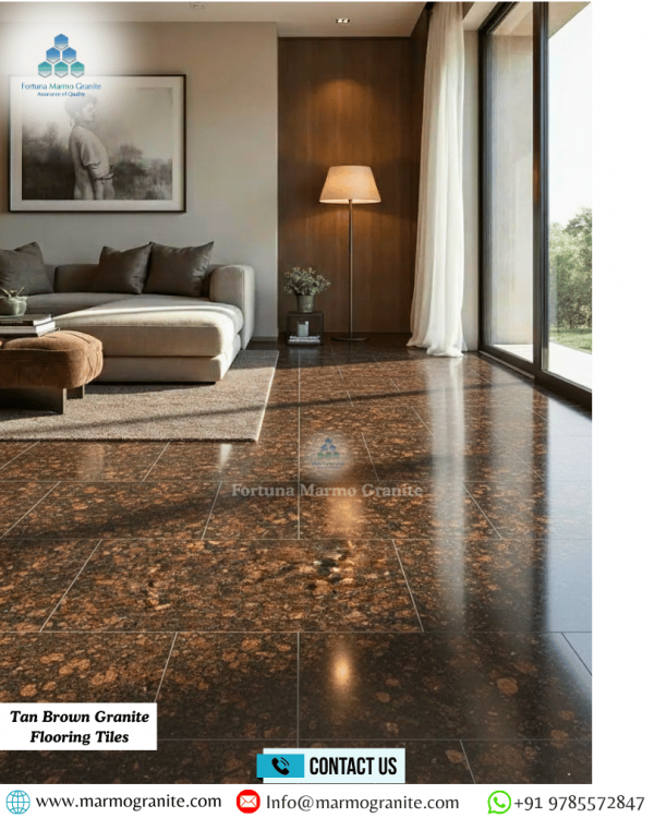 Tan Brown Granite Flooring Tiles