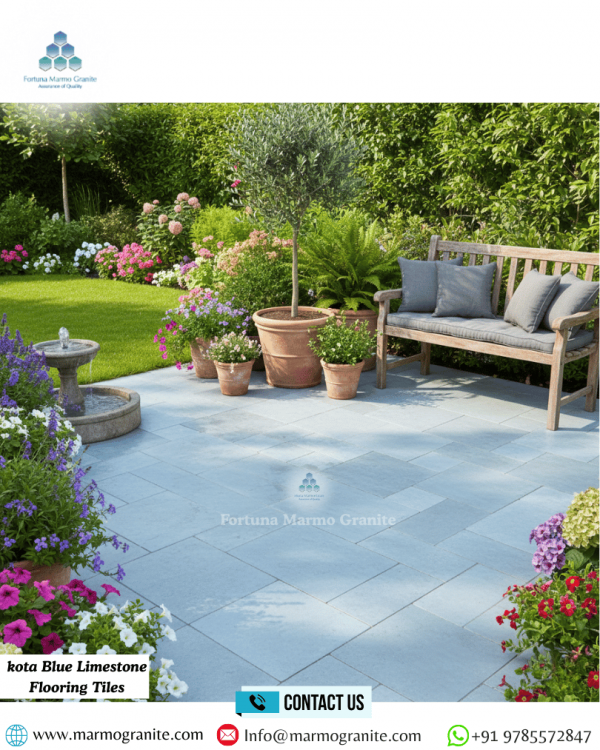 kota Blue Limestone Flooring Tiles