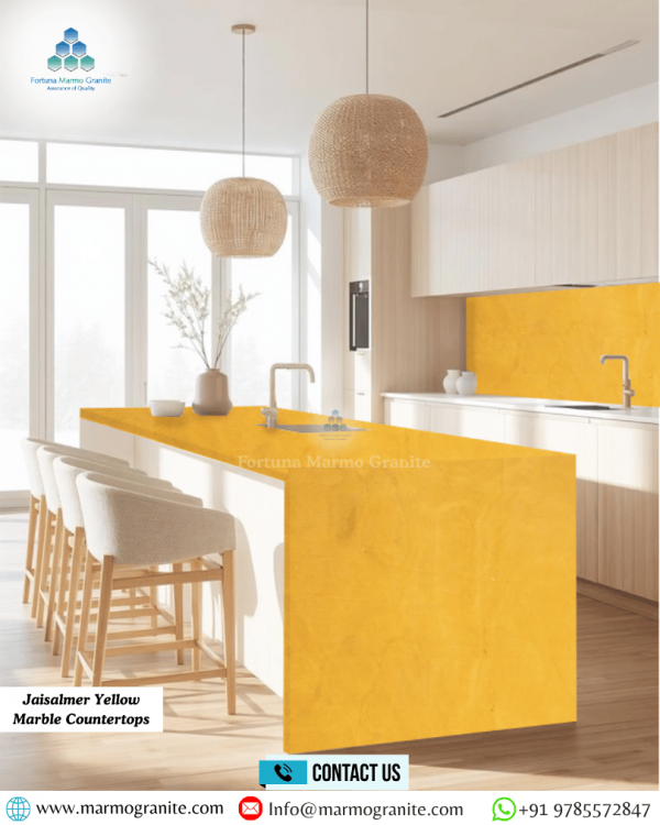 Jaisalmer Yellow Marble Countertops