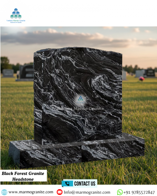 Black Forest Granite Headstone