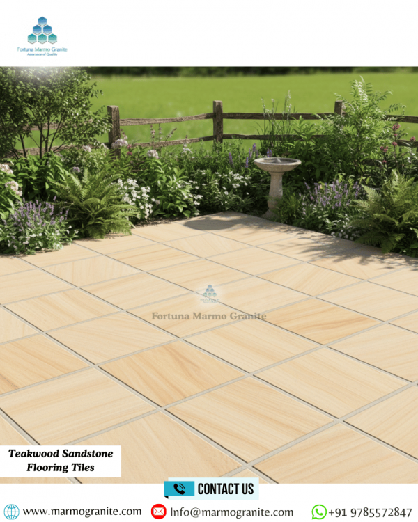 Teakwood Sandstone Flooring Tiles