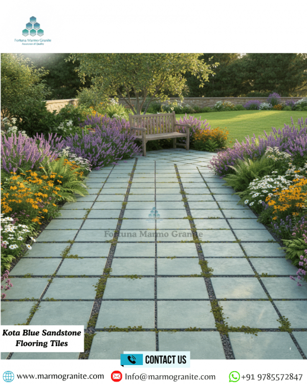 Kota Blue Sandstone Flooring Tiles