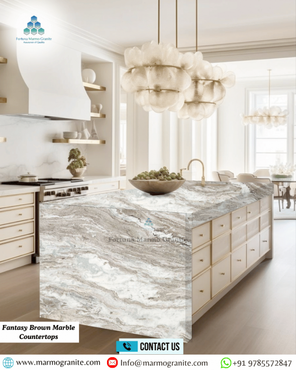 Fantasy Brown Marble Countertops