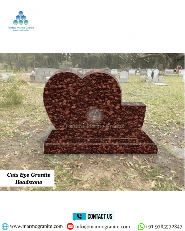 Cats Eye Granite Headstone
