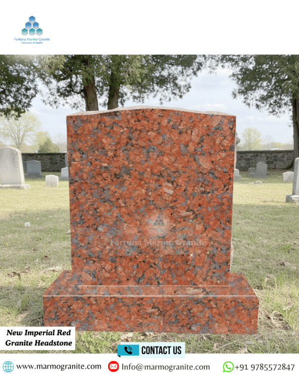 New Imperial Red Granite Headstone