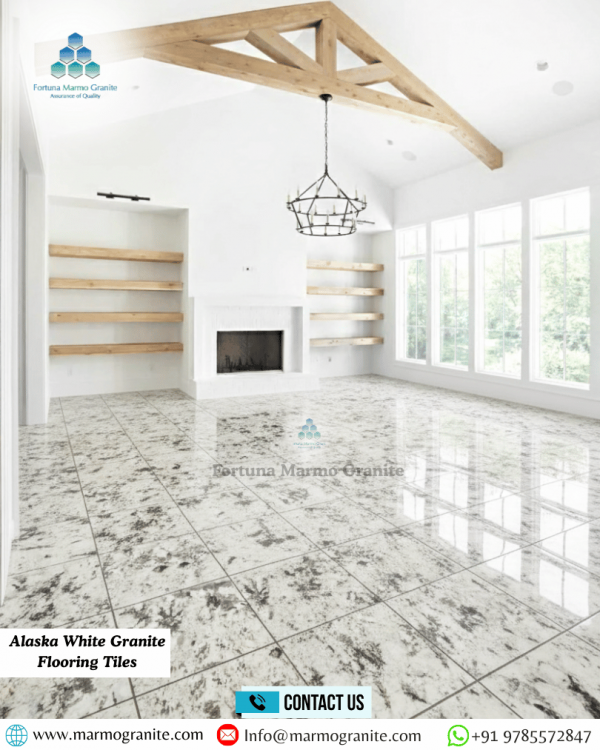 Alaska White Granite Flooring Tiles