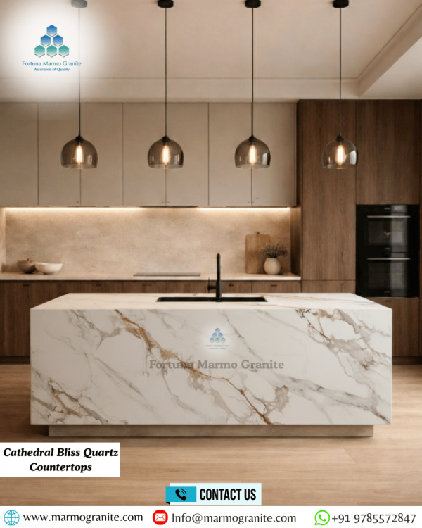 Cathedral Bliss Quartz Countertops