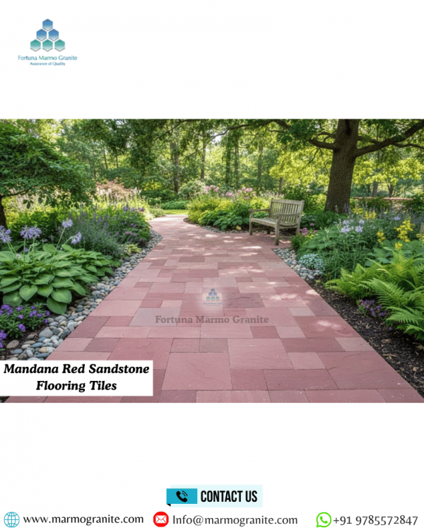 Mandana Red Sandstone Flooring Tiles