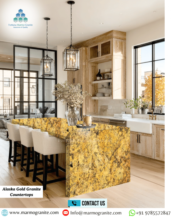 Alaska Gold Granite Countertops