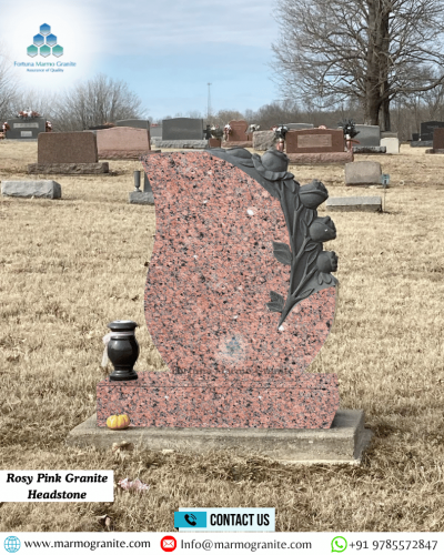 Rosy Pink Granite Headstone Rosy Pink Granite Headstone