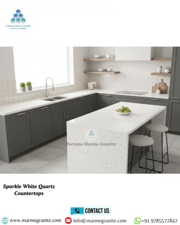 Sparkle White Quartz Countertops Sparkle White Quartz Countertops