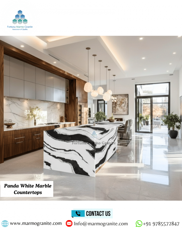 Panda White Marble Countertops