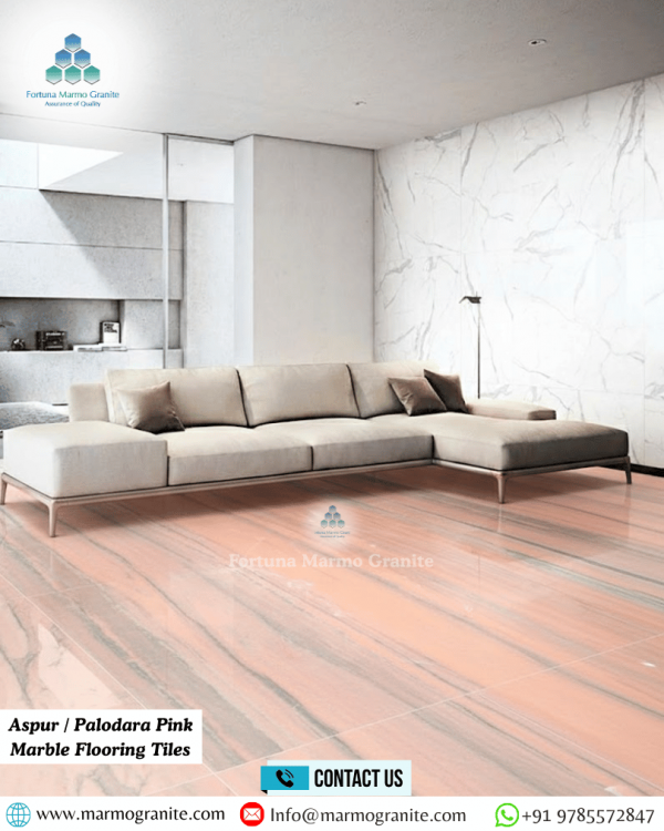 Aspur / Palodara Pink Marble Flooring Tiles