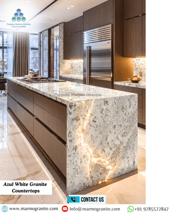 Azul White Granite Countertops