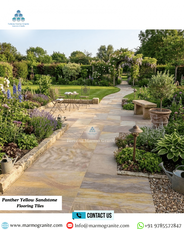 Panther Yellow Sandstone Tiles