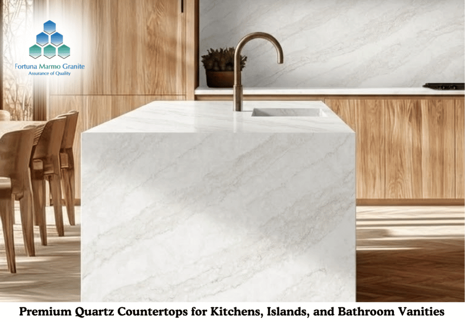 Premium Quartz Countertops for Kitchens, Islands, and Bathroom Vanities