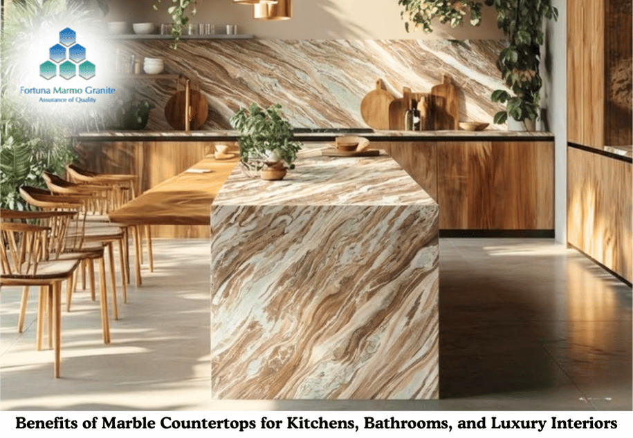 Benefits of Marble Countertops for Kitchens, Bathrooms, and Luxury Interiors