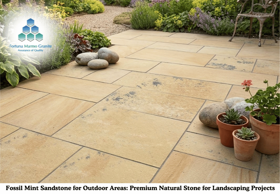 Fossil Mint Sandstone for Outdoor Areas: Premium Natural Stone for Landscaping Projects