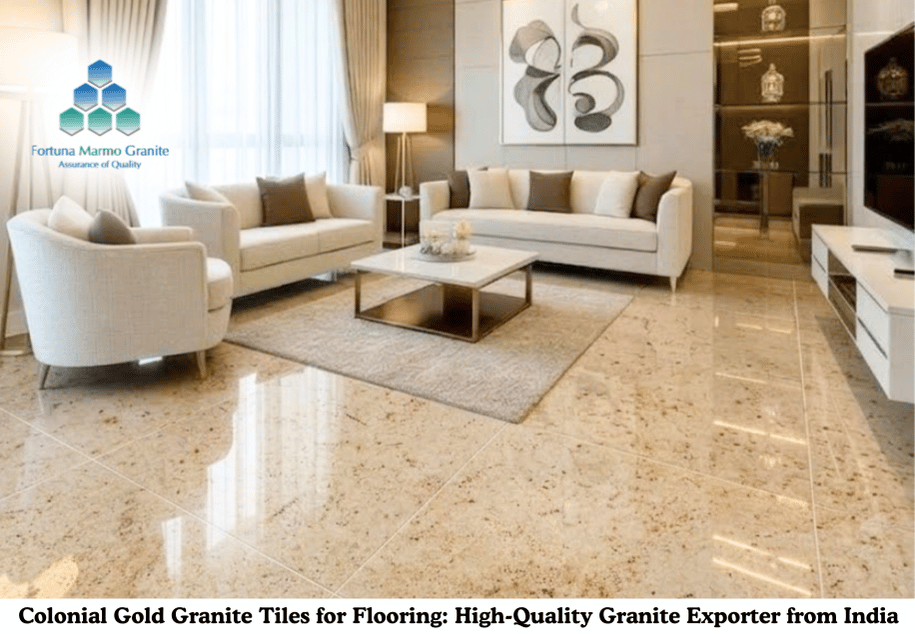 Colonial Gold Granite Tiles for Flooring: High-Quality Granite Exporter from India