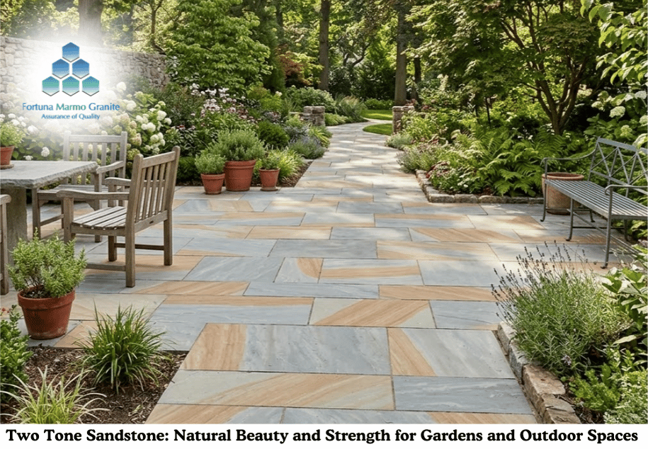 Two Tone Sandstone: Natural Beauty and Strength for Gardens and Outdoor Spaces
