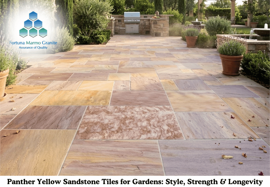 Panther Yellow Sandstone Tiles for Gardens: Style, Strength & Longevity