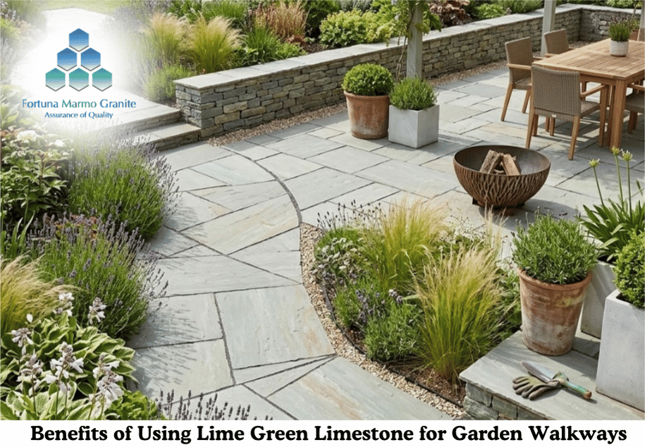 Benefits of Using Lime Green Limestone for Garden Walkways