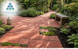 Red Sandstone from Rajasthan India for Flooring, Wall Cladding, and Landscaping