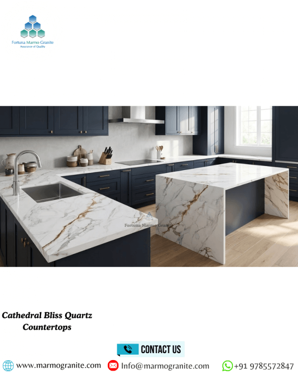 Cathedral Bliss Quartz Countertops