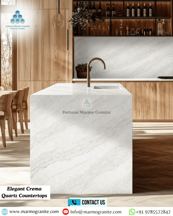 Elegant Crema Quartz Countertops Elegant Crema Quartz Countertops