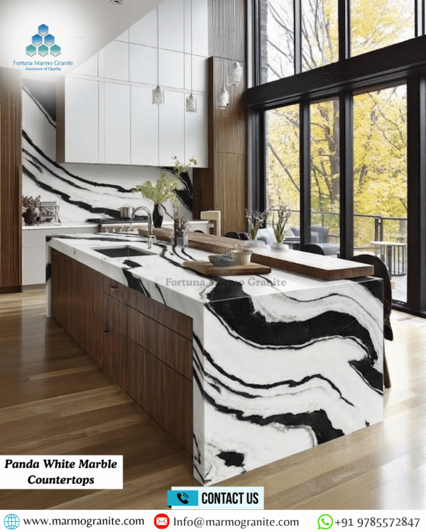Panda White Marble Countertops