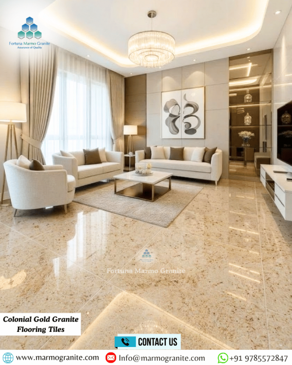 Colonial Gold Granite Flooring Tiles