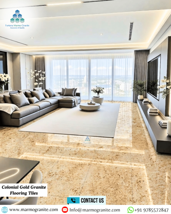 Colonial Gold Granite Flooring Tiles