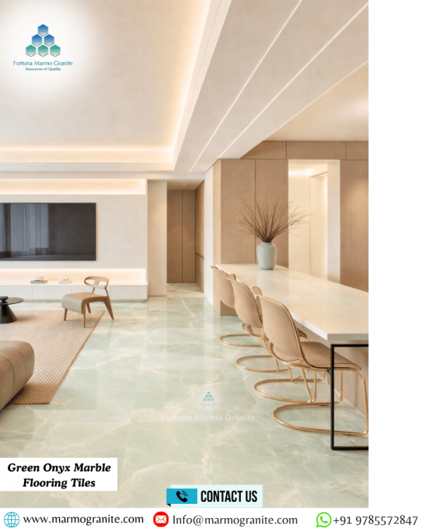 Green Onyx Marble Flooring Tiles